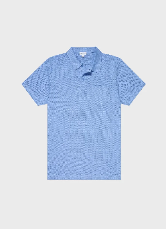 Men's Riviera Polo Shirt in Cool Blue