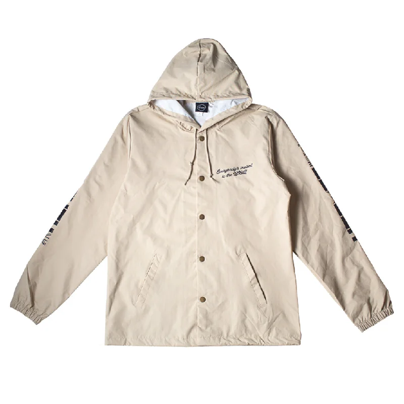 True Mens BBQ Hooded Rain Jacket Tan