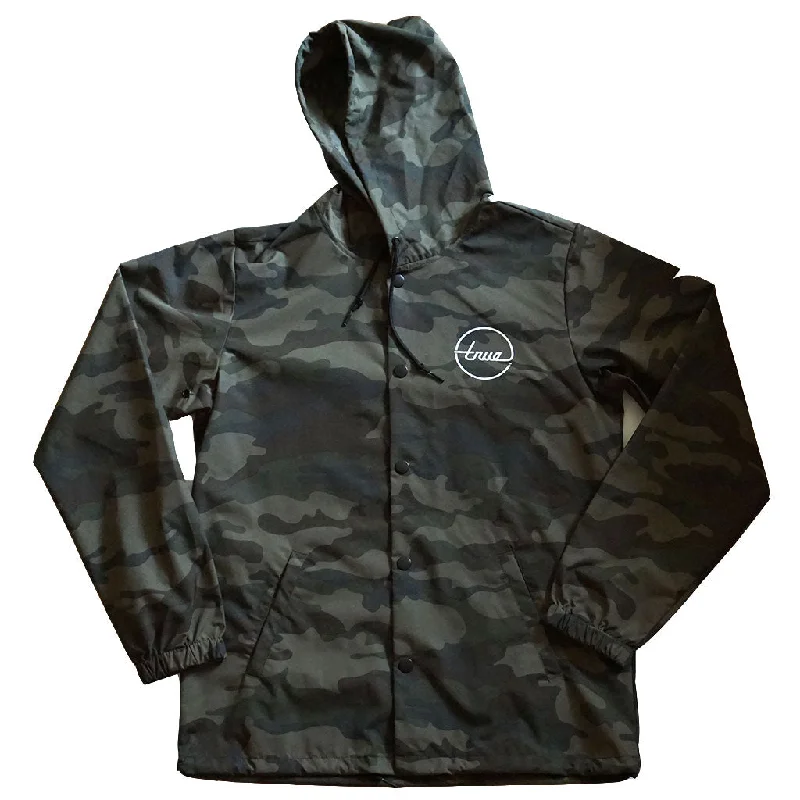 True Mens Nations 2 Hooded Rain Jacket Camo