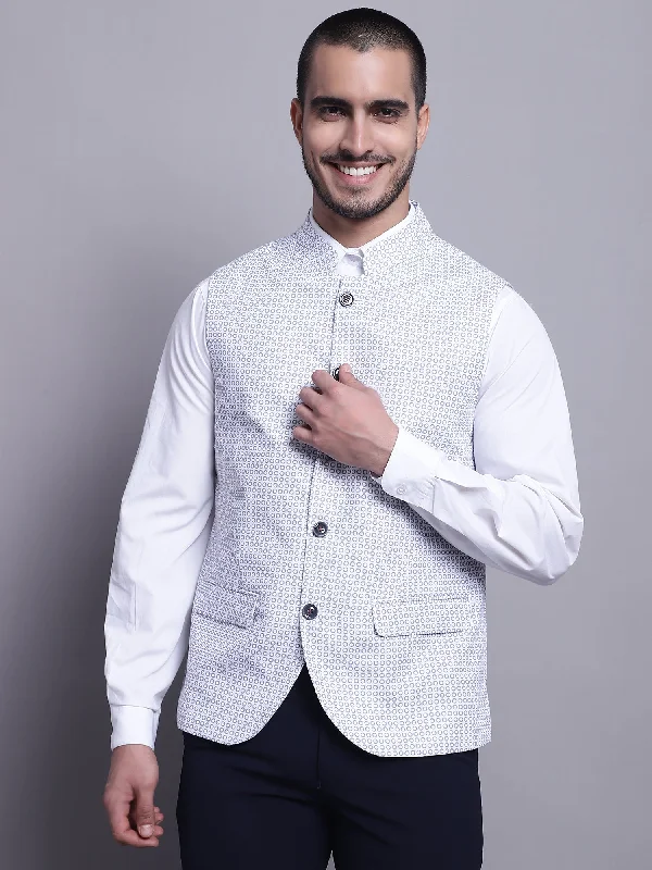 Cantabil Men White Waist Coat