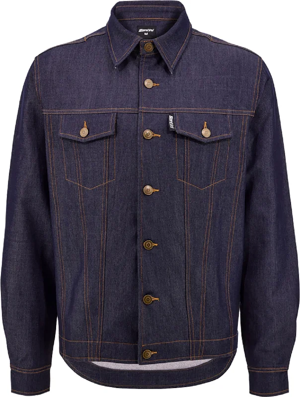 Denim Button Down Jacket - Men's|-|Manteau boutonnée Denim - Homme